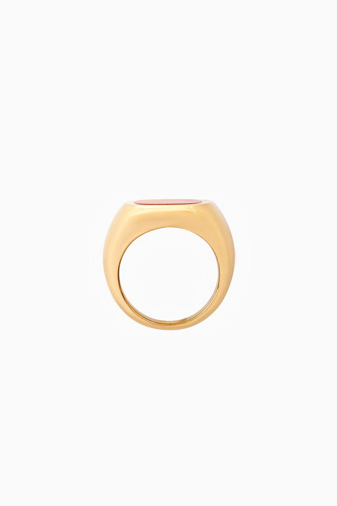 Carnelian Oversized Signet Ring