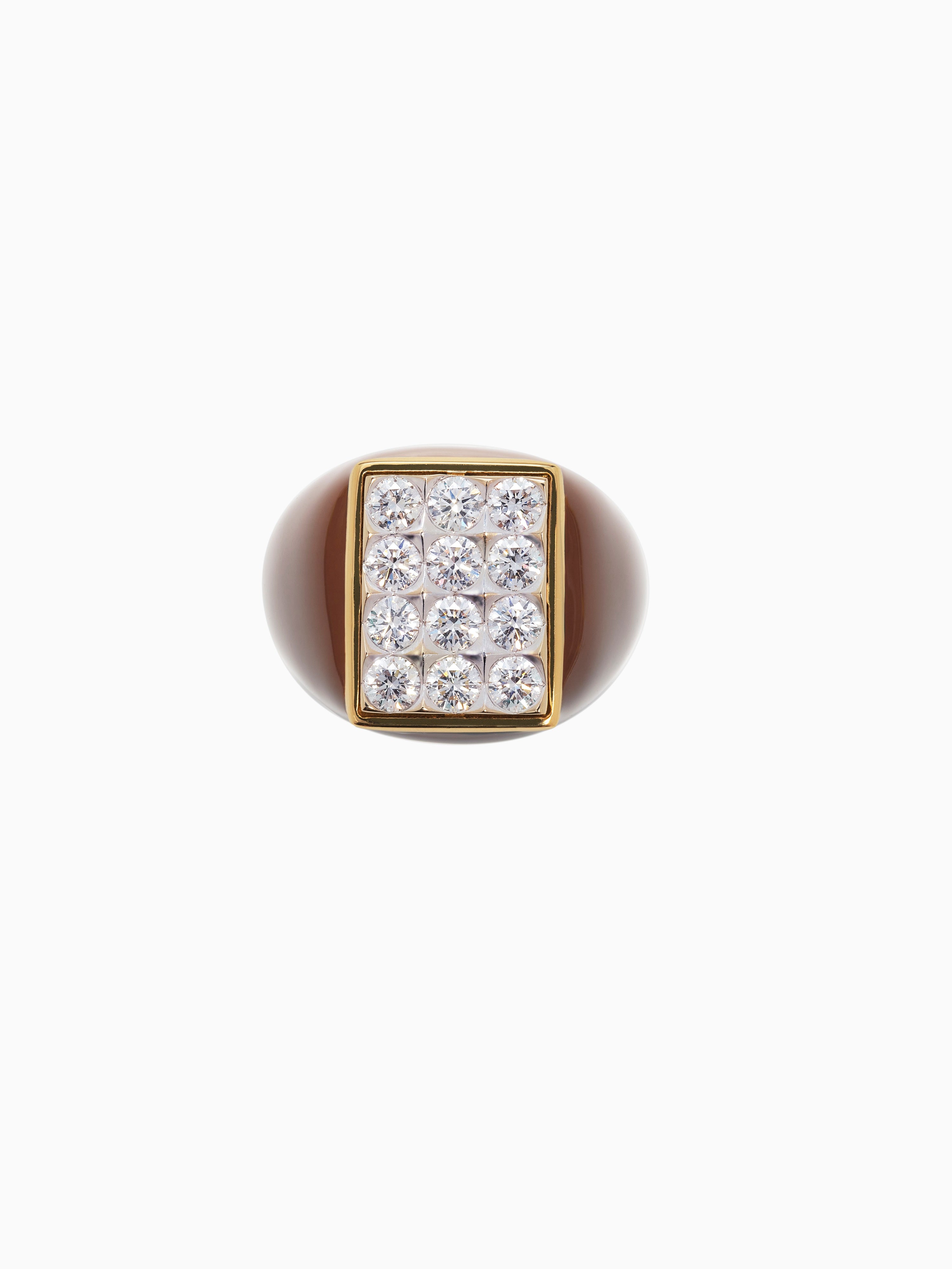 Chocolate Tuxedo Ring