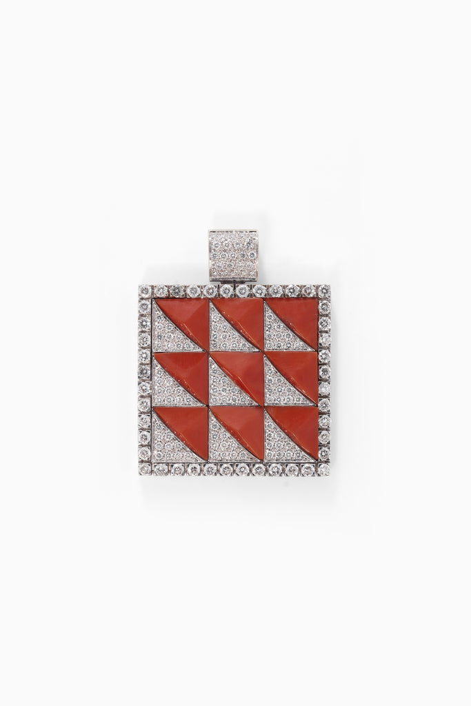 Square Diamond Pendant