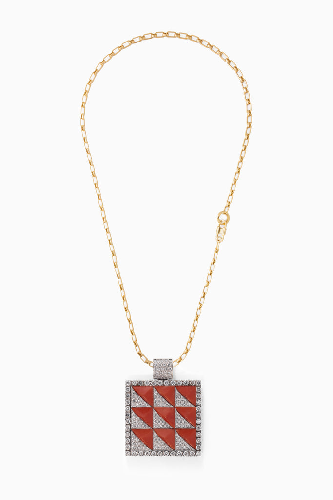 Square Diamond Pendant