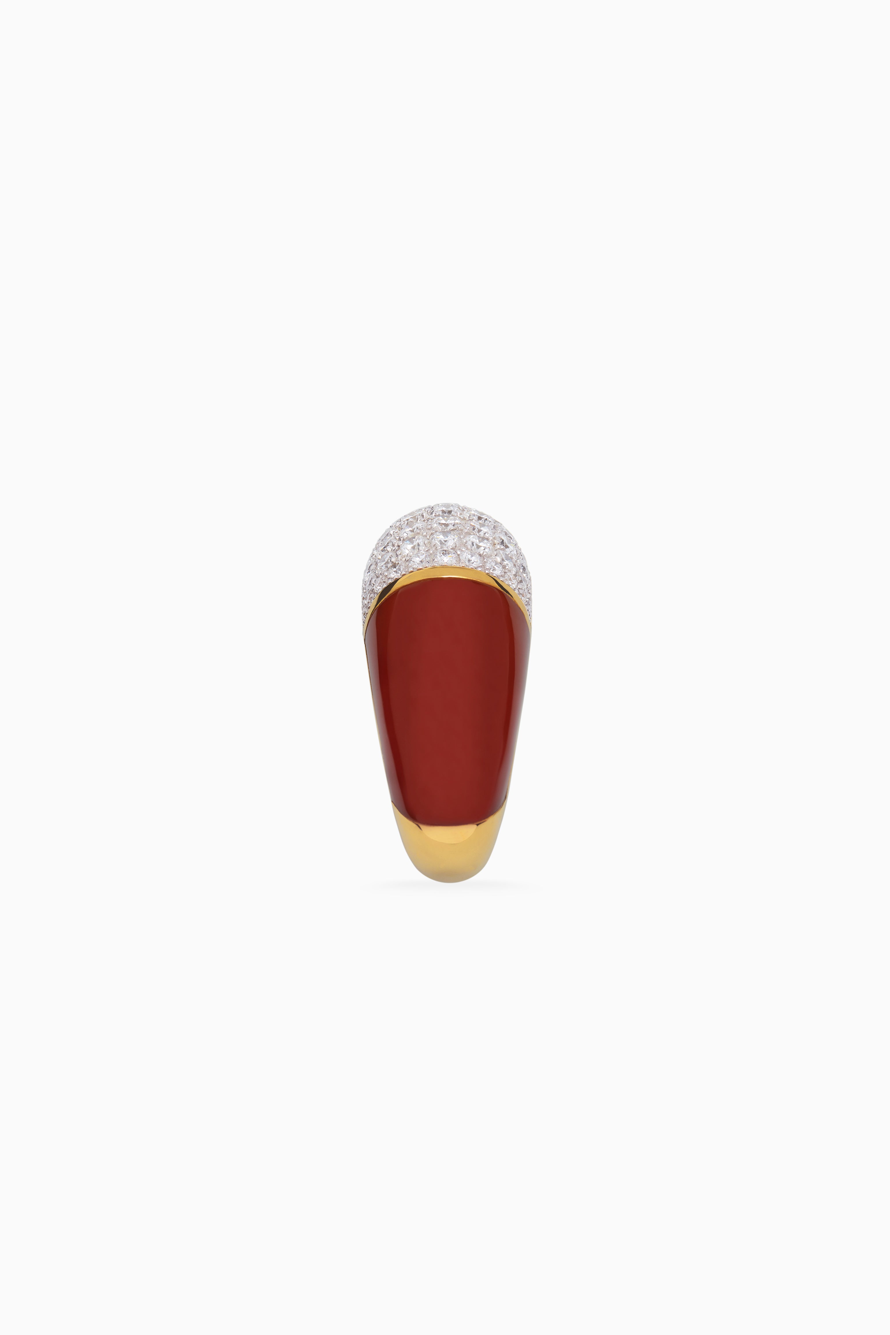 Carnelian and Diamond Ring