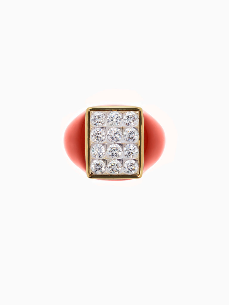 Ilaria Icardi X AirMail Red Tuxedo Ring