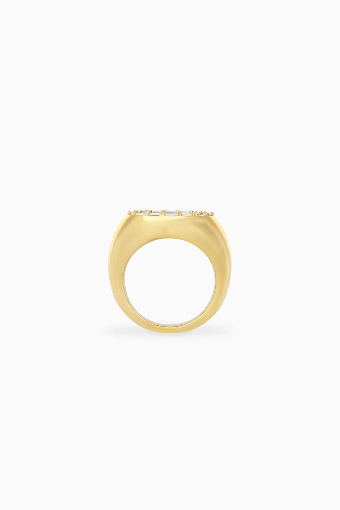 Tiger eye ring with diamonds