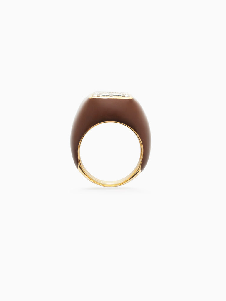 Chocolate Tuxedo Ring