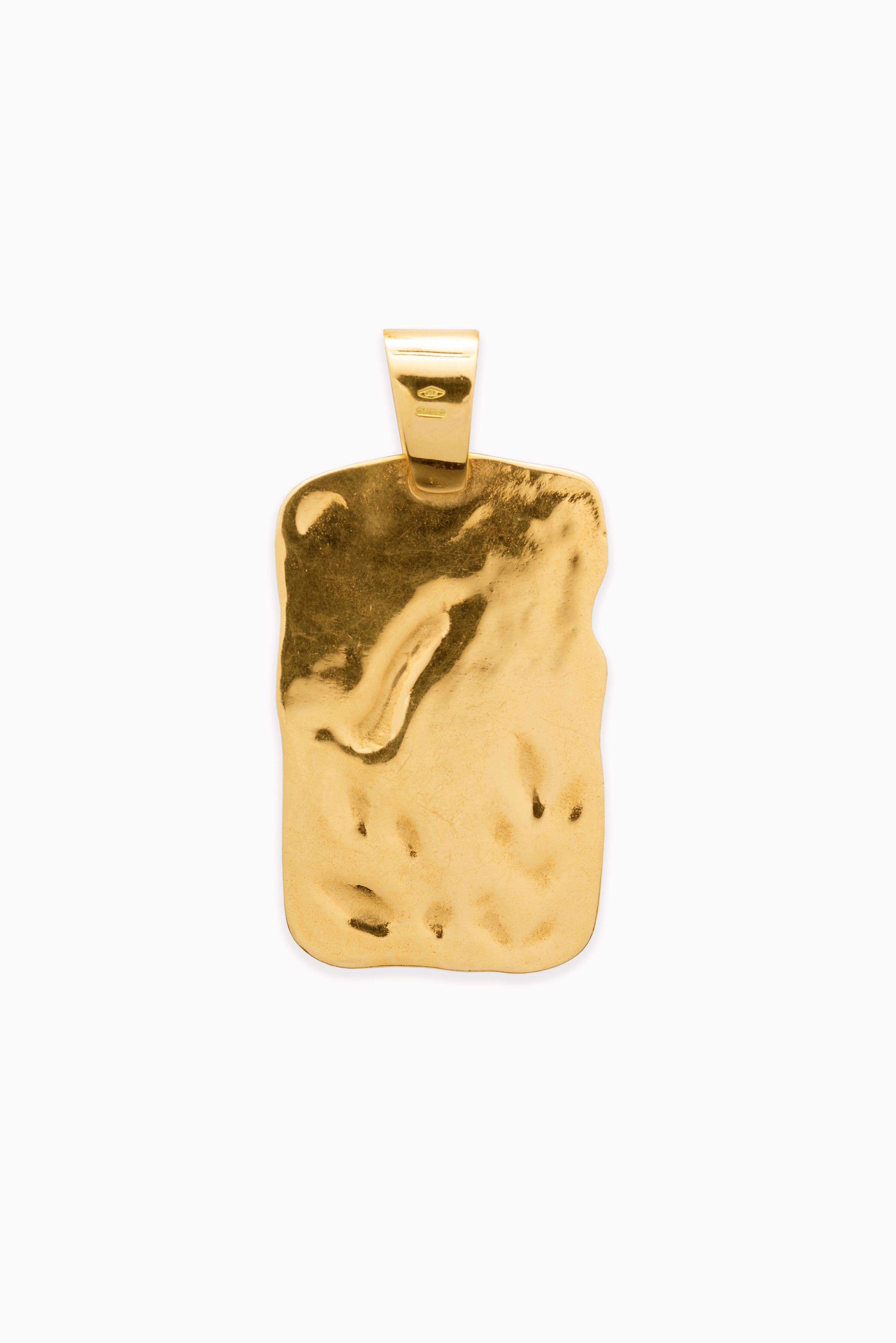 Gold Plaquette Pendant