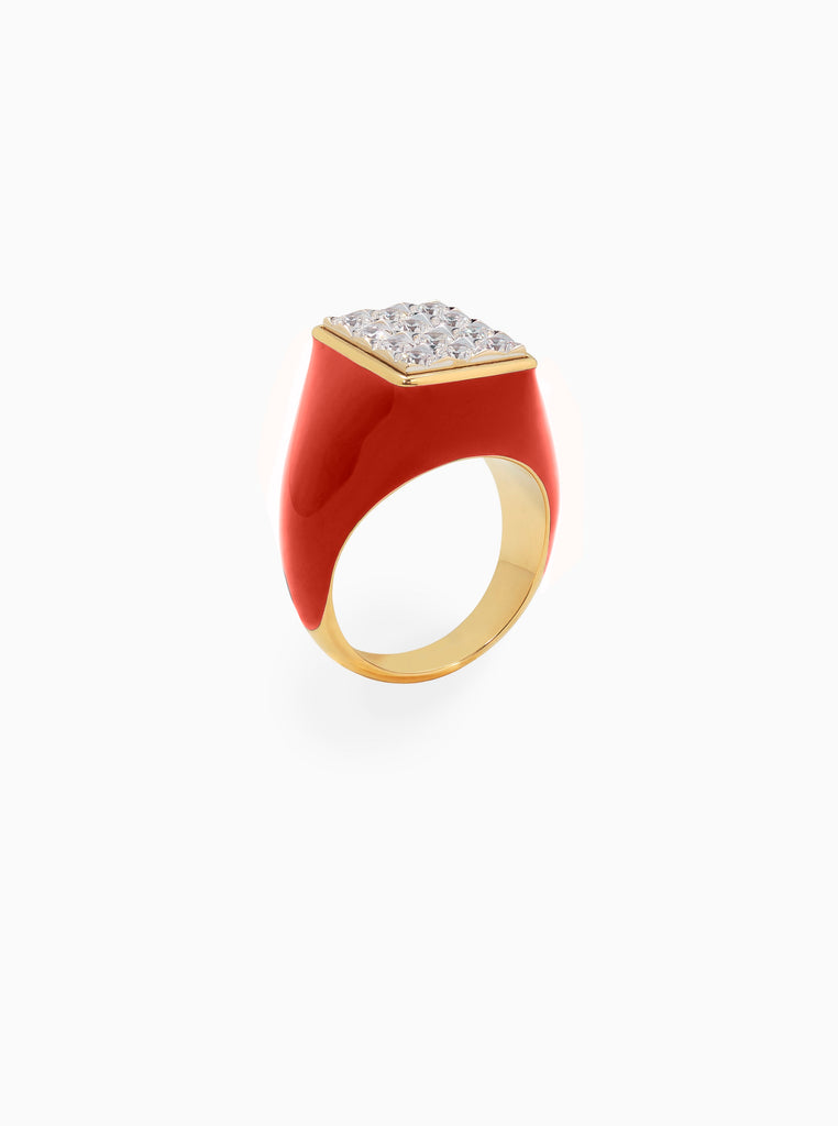Ilaria Icardi X AirMail Red Tuxedo Ring